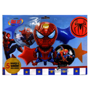 SET DE GLOBOS DE SPIDERMAN