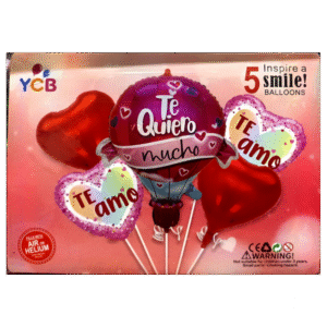 SET DE GLOBOS DE CORAZONES